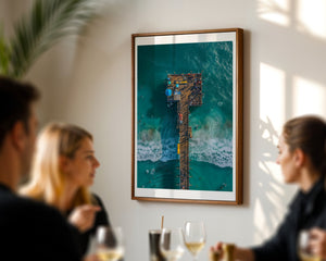 Aerial Pier Plakat - 21 x 29.7 cm (A4) - Nellastore