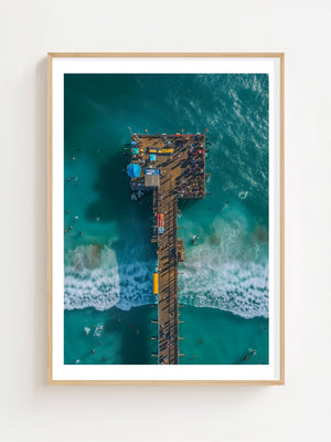 Aerial Pier Plakat - 21 x 29.7 cm (A4) - Nellastore