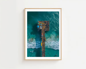 Aerial Pier Plakat - 21 x 29.7 cm (A4) - Nellastore