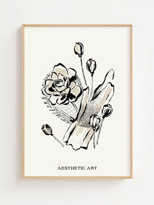 Aesthetic Bloom Plakat - 21 x 29.7 cm - Nellastore