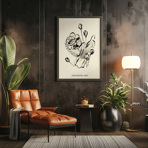 Aesthetic Bloom Plakat - 21 x 29.7 cm - Nellastore