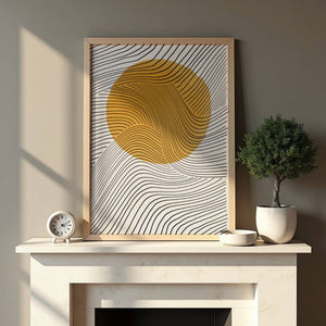 Amber Flow Plakat - 21 x 29.7 cm - Nellastore
