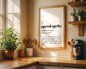 Aperol Spritz Definition Plakat - 21 x 29.7 cm (A4) - Nellastore