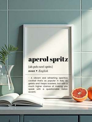 Aperol Spritz Definition Plakat - 21 x 29.7 cm (A4) - Nellastore