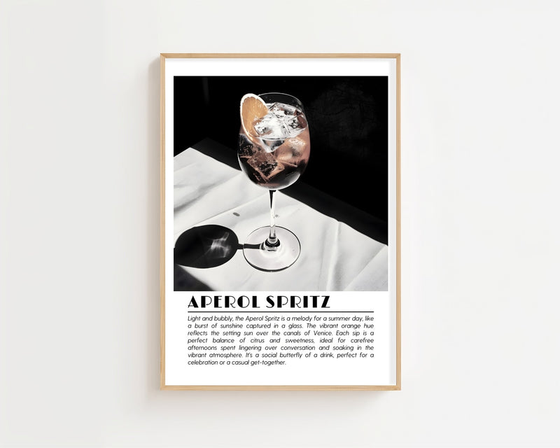 Aperol Spritz Editorial Plakat - 21 x 29.7 cm (A4) - Nellastore