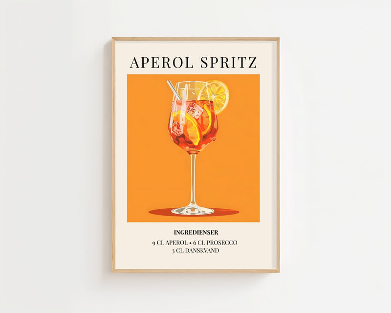 Aperol Spritz Plakat - 21 x 29.7 cm (A4) - Nellastore