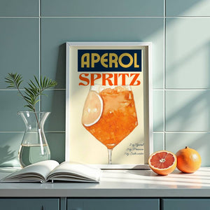 Aperol Spritz Vintage Plakat - 21 x 29.7 cm (A4) - Nellastore