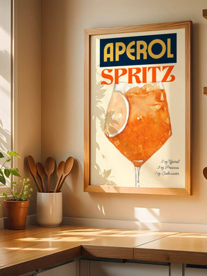 Aperol Spritz Vintage Plakat - 21 x 29.7 cm (A4) - Nellastore