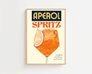 Aperol Spritz Vintage Plakat - 21 x 29.7 cm (A4) - Nellastore