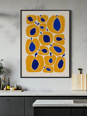 Apricot Blue Seed Plakat - 21 x 29.7 cm - Nellastore