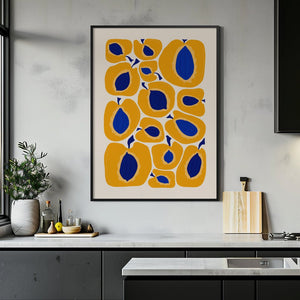 Apricot Blue Seed Plakat - 21 x 29.7 cm - Nellastore
