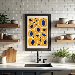 Apricot Blue Seed Plakat - 21 x 29.7 cm - Nellastore