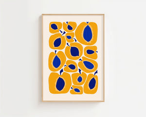 Apricot Blue Seed Plakat - 21 x 29.7 cm - Nellastore