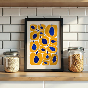 Apricot Blue Seed Plakat - 21 x 29.7 cm - Nellastore