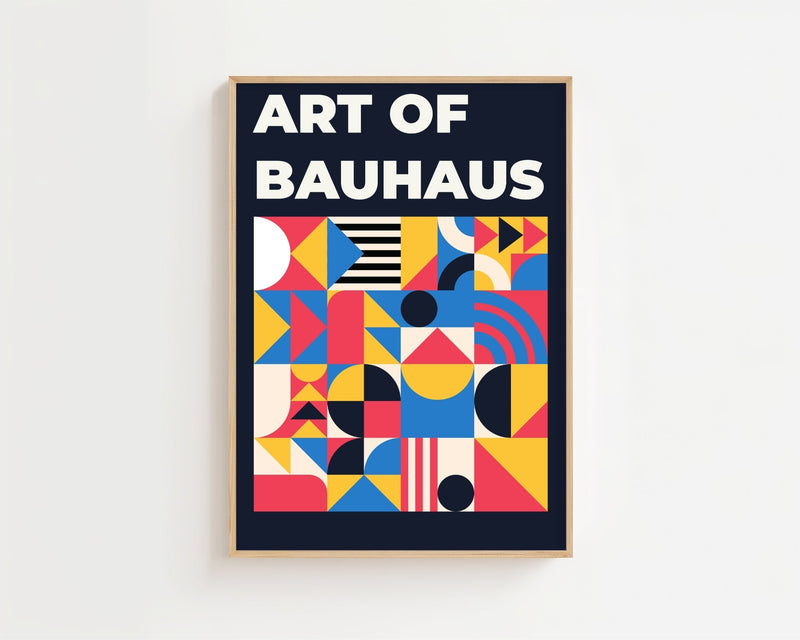 Art of Bauhaus Grid Plakat - 21 x 29.7 cm - Nellastore