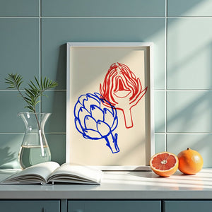 Artichoke Duo Plakat - 21 x 29.7 cm - Nellastore