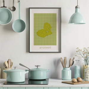 Artichoke Grid Plakat - 21 x 29.7 cm - Nellastore