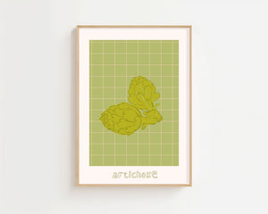 Artichoke Grid Plakat - 21 x 29.7 cm - Nellastore