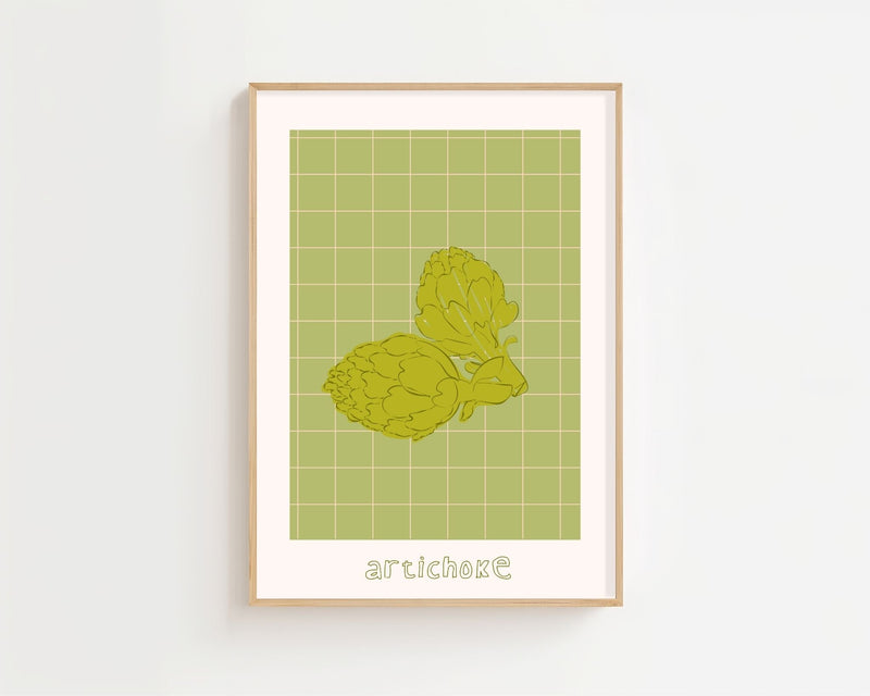 Artichoke Grid Plakat - 21 x 29.7 cm - Nellastore