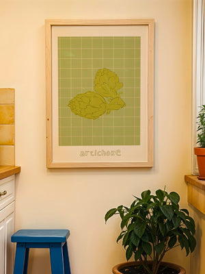 Artichoke Grid Plakat - 21 x 29.7 cm - Nellastore