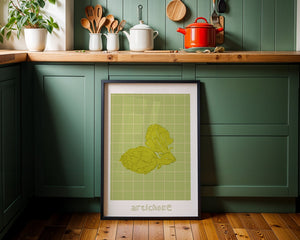 Artichoke Grid Plakat - 21 x 29.7 cm - Nellastore