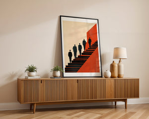Ascending In Red Plakat - 21 x 29.7 cm (A4) - Nellastore