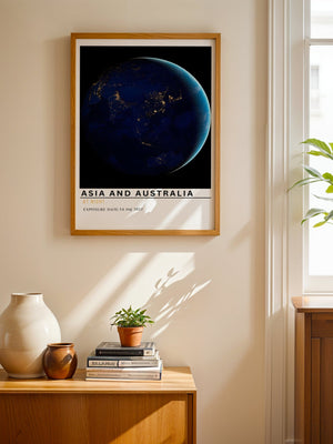 Asia and Australia Plakat - 21 x 29.7 cm (A4) - Nellastore