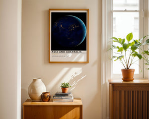 Asia and Australia Plakat - 21 x 29.7 cm (A4) - Nellastore