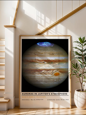 Auroras in Jupiter's Atmosphere Plakat - 21 x 29.7 cm (A4) - Nellastore