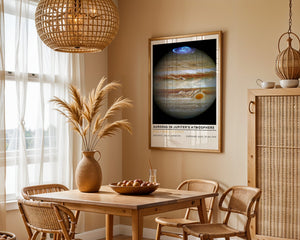Auroras in Jupiter's Atmosphere Plakat - 21 x 29.7 cm (A4) - Nellastore