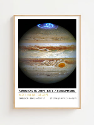 Auroras in Jupiter's Atmosphere Plakat - 21 x 29.7 cm (A4) - Nellastore