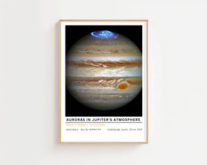 Auroras in Jupiter's Atmosphere Plakat - 21 x 29.7 cm (A4) - Nellastore