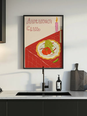 Autumn Club Table Plakat - 21 x 29.7 cm - Nellastore