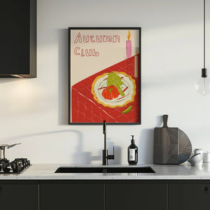 Autumn Club Table Plakat - 21 x 29.7 cm - Nellastore