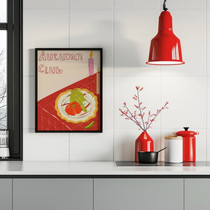 Autumn Club Table Plakat - 21 x 29.7 cm - Nellastore