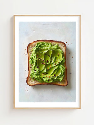 Avocado Toast Plakat - 21 x 29.7 cm (A4) - Nellastore