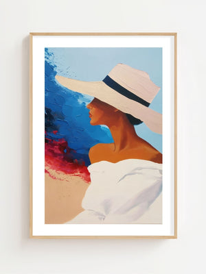 Azure And White Plakat - 21 x 29.7 cm (A4) - Nellastore