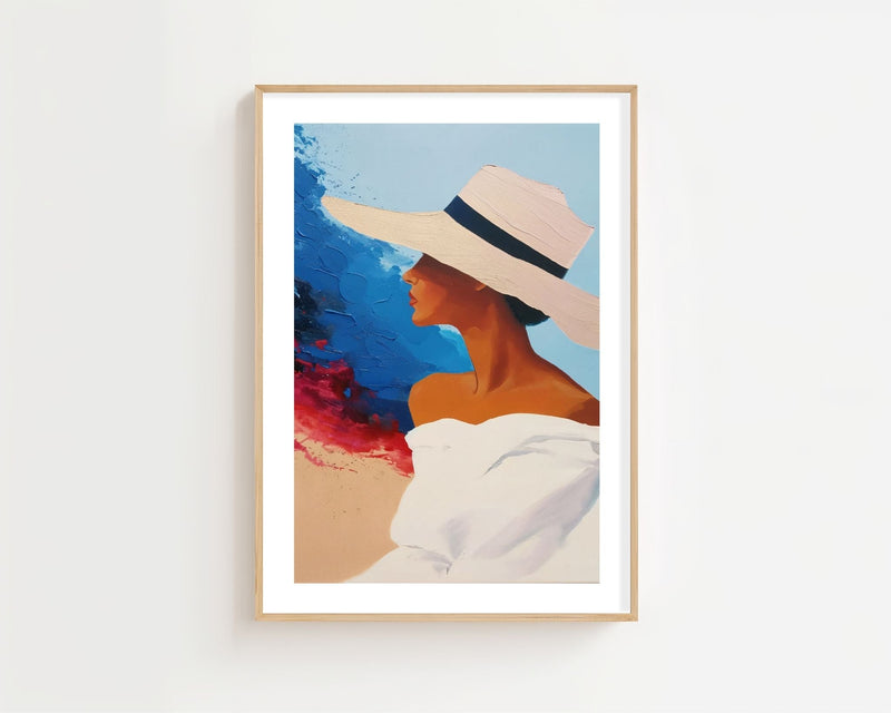 Azure And White Plakat - 21 x 29.7 cm (A4) - Nellastore