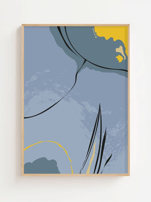 Azure Form Plakat - 21 x 29.7 cm - Nellastore