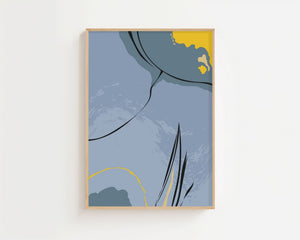 Azure Form Plakat - 21 x 29.7 cm - Nellastore