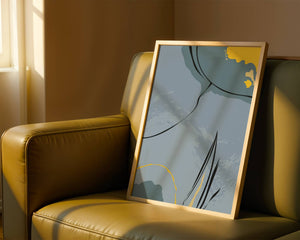 Azure Form Plakat - 21 x 29.7 cm - Nellastore