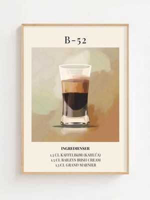 B - 52 Plakat - 21 x 29.7 cm (A4) - Nellastore