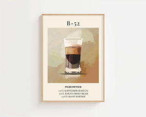 B - 52 Plakat - 21 x 29.7 cm (A4) - Nellastore