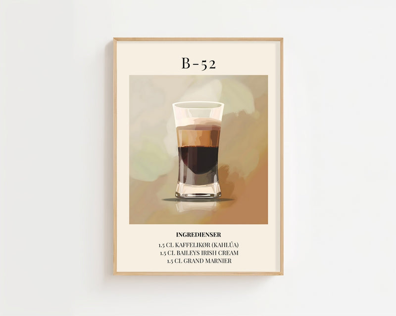 B - 52 Plakat - 21 x 29.7 cm (A4) - Nellastore