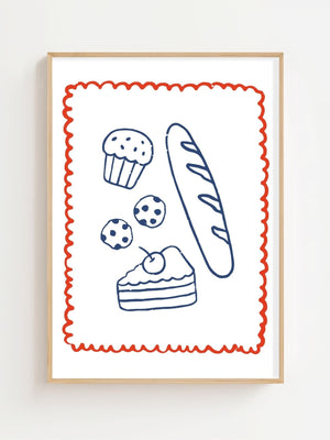 Bakery Collection Plakat - 21 x 29.7 cm - Nellastore