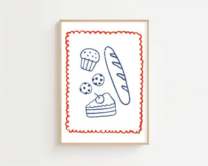 Bakery Collection Plakat - 21 x 29.7 cm - Nellastore