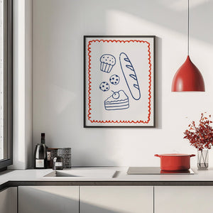 Bakery Collection Plakat - 21 x 29.7 cm - Nellastore
