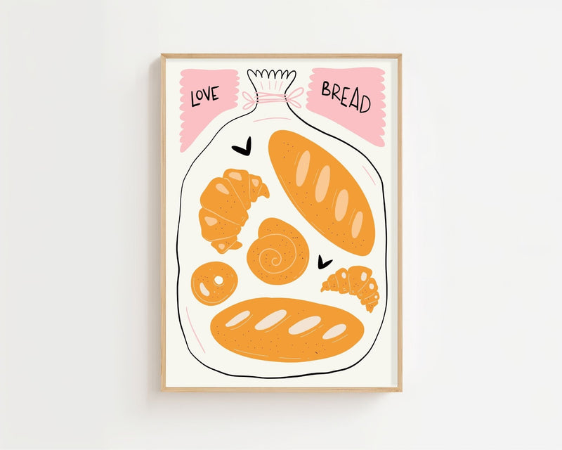 Bakery Love Jar Plakat - 21 x 29.7 cm - Nellastore