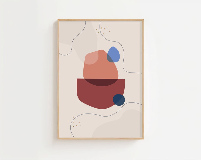 Balanced Forms Terracotta Plakat - 21 x 29.7 cm - Nellastore