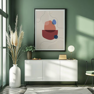 Balanced Forms Terracotta Plakat - 21 x 29.7 cm - Nellastore